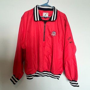 1999 PGA Championship Cutter & Buck Red Windbreaker 1/4 Zip Jacket Medium